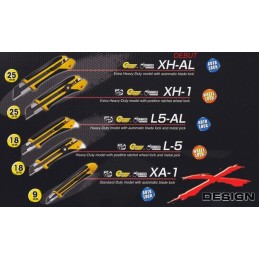 Nóż segmentowy OLFA XH-AL 25 mm z blokadą | Bielsko-Biała