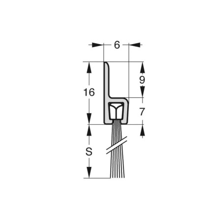 Wymiary uszczelki szczotkowej