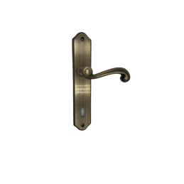 Klamka Mosiężna Atos DARIA | Patyna Klasyczna Klucz 90mm