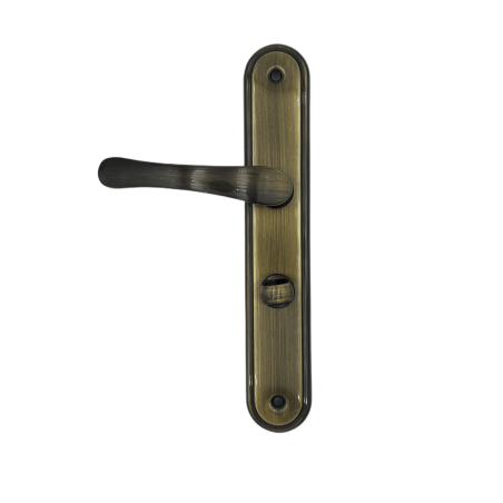 Klamka w stylu retro Metal-Bud biszkopt na długim szyldzie WC 60mm