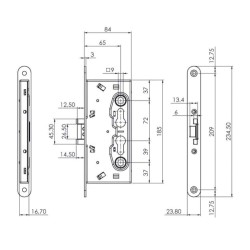 ZAMEK PPOŻ. 72WB, GALW. NA BIAŁO
