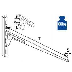 Wspornik pojedynczy 40cm Element System z zabezpieczeniem PRO schemat rysunek